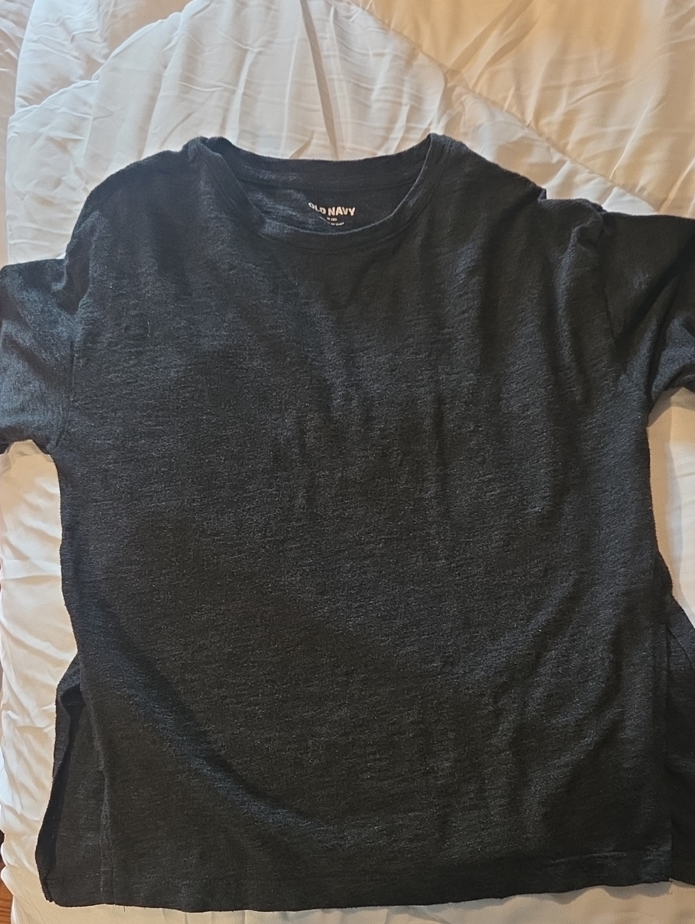 Old Navy Girls’s Dark Grey Short-Sleeve Crew Neck Tee